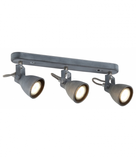 ASH LAMPA SUFITOWA LISTWA 3X40W GU10 SZARY MAT Candellux 93-64301