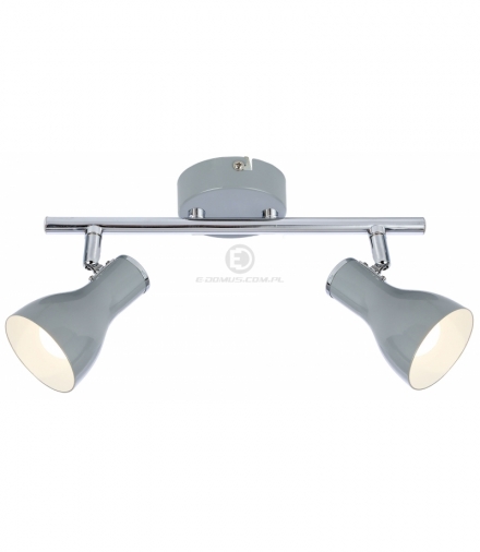 JULIE LAMPA SUFITOWA LISTWA 2X40W E14 SZARY Candellux 92-66626