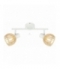 ATARRI LAMPA SUFITOWA LISTWA 2X25W E14 BIAŁY+DREWNO Candellux 92-68088
