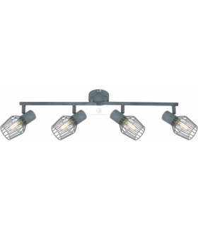 VIKING LAMPA SUFITOWA LISTWA 4X40W E14 SZARY Candellux 94-68033