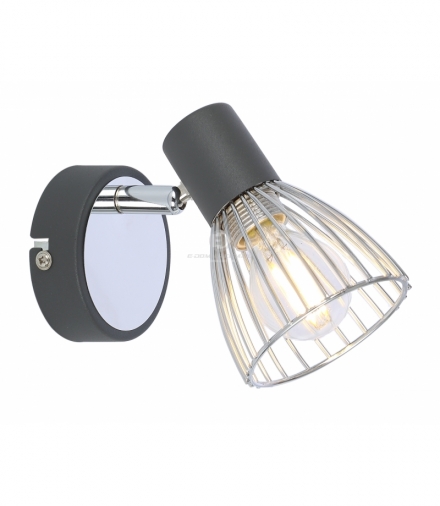 MODO LAMPA KINKIET 1X40W E14 CZARNY+CHROM Candellux 91-61515