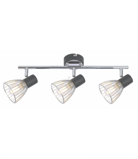 MODO LAMPA SUFITOWA LISTWA 3X40W E14 CZARNY+CHROM Candellux 93-61539