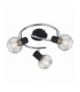 OSLO LAMPA SUFITOWA SPIRALA 3X40W E14 CZARNY/CHROM Candellux 98-61867