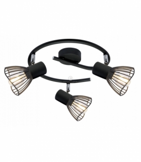 FLY LAMPA SUFITOWA SPIRALA 3X40W E14 CZARNY Candellux 98-61935