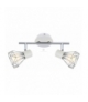 VERVE LAMPA SUFITOWA LISTWA 2X40W E14 BIAŁY ABAŻUR CHROM Candellux 92-61348