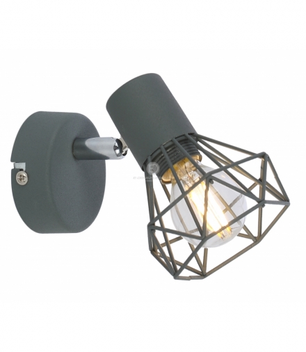 VERVE LAMPA KINKIET 1X40W E14 MATOWY SZARY Candellux 91-60969