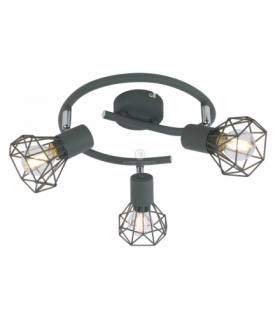 VERVE LAMPA SUFITOWA SPIRALA 3X40W E14 MATOWY SZARY Candellux 98-60990