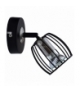 ZONK LAMPA KINKIET 1X3W LED GU10 CZARNY MATOWY + SATYNA NIKIEL Candellux 91-54319