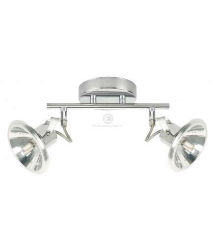 MOON LAMPA SUFITOWA LISTWA 2X3,5W LED G9 CHROM Candellux 92-28082