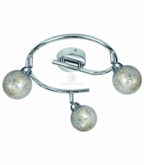 KALEIDOSCOPE LAMPA SUFITOWA SPIRALA 3X4W LED G9 CHROM Candellux 98-61577
