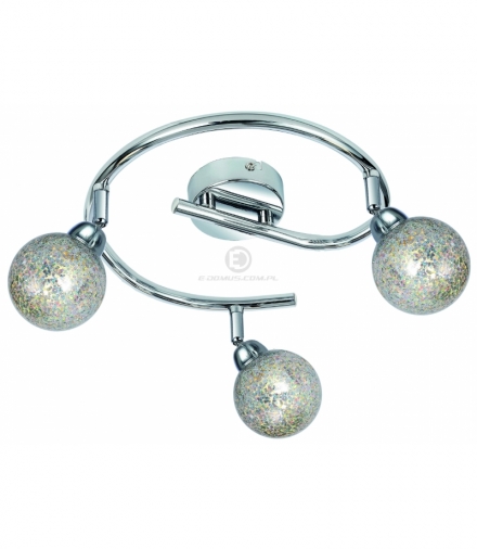 KALEIDOSCOPE LAMPA SUFITOWA SPIRALA 3X4W LED G9 CHROM Candellux 98-61577