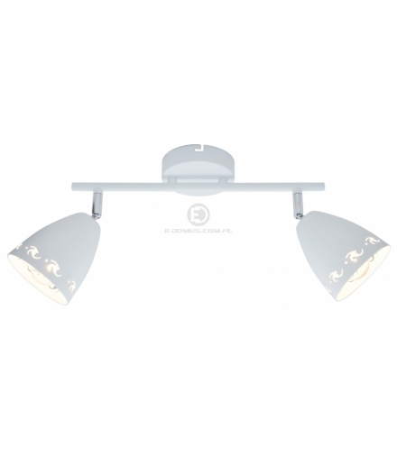 COTY LAMPA SUFITOWA LISTWA 2X40W E14 BIAŁY MAT Candellux 92-67128