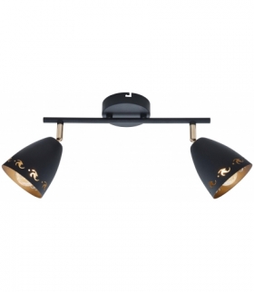 COTY LAMPA SUFITOWA LISTWA 2X40W E14 CZARNY Candellux 92-67166