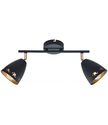 COTY LAMPA SUFITOWA LISTWA 2X40W E14 CZARNY Candellux 92-67166