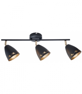 COTY LAMPA SUFITOWA LISTWA 3X40W E14 CZARNY Candellux 93-67173