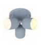 AZURO LAMPA SUFITOWA PLAFON 3X40W E27 SZARY MAT Candellux 98-63236