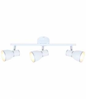 FIDO LAMPA SUFITOWA LISTWA 3X40W E14 BIAŁY+CHROM Candellux 93-63403