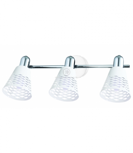 DISCOVERY LAMPA SUFITOWA LISTWA 3X40W E14 CHROM/BIAŁY Candellux 93-62178