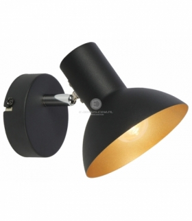 DISO LAMPA KINKIET 1X40W E27 CZARNY+ZLOTO Candellux 91-63410