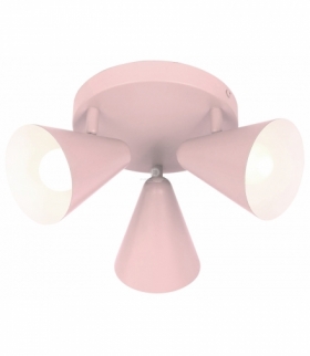 AMOR LAMPA SUFITOWA PLAFON 3X40W E14 JASNY RÓŻ Candellux 98-68811