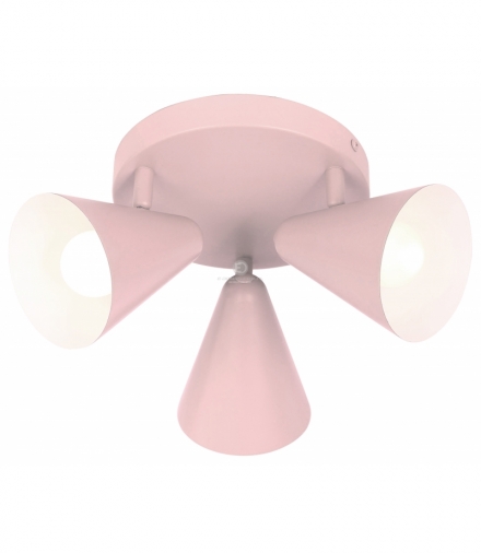 AMOR LAMPA SUFITOWA PLAFON 3X40W E14 JASNY RÓŻ Candellux 98-68811