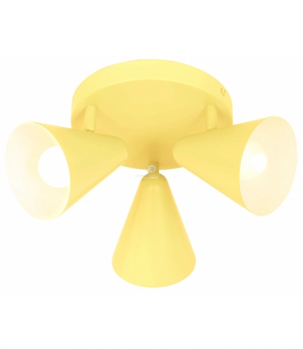AMOR LAMPA SUFITOWA PLAFON 3X40W E14 BANANOWY Candellux 98-68828