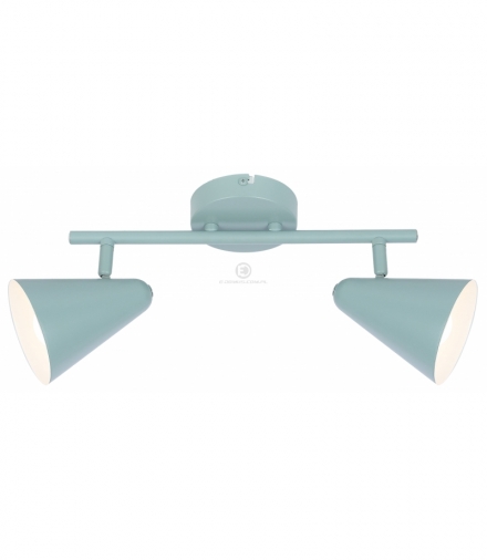 AMOR LAMPA SUFITOWA LISTWA 2X40W E14 SZARY MAT Candellux 92-63335