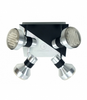 SORTHA 1 LAMPA SUFITOWA PLAFON 4X9W GX53 ENERGOOSZCZĘDNA Candellux 98-08308