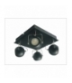 TONY LAMPA SUFITOWA PLAFON 4X3W LED GU10 CZARNY MATOWY Candellux 98-25036