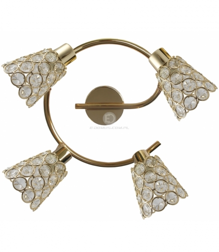 GLOSSY LAMPA SUFITOWA SPIRALA 4X40W G9 MOSIĄDZ Candellux 98-00484