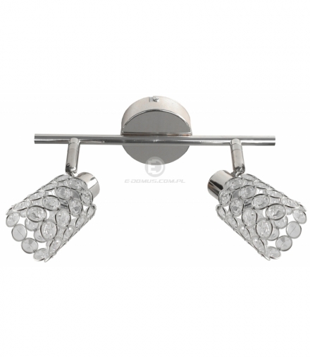 YORK LAMPA SUFITOWA LISTWA 2X40W G9 CHROM Candellux 92-97395