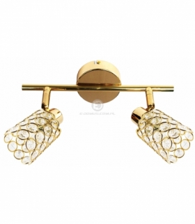 YORK LAMPA SUFITOWA LISTWA 2X40W G9 MOSIĄDZ (BŻ) Candellux 92-70104