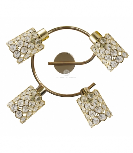 YORK LAMPA SUFITOWA SPIRALA 4X40W G9 MOSIĄDZ Candellux 98-07230