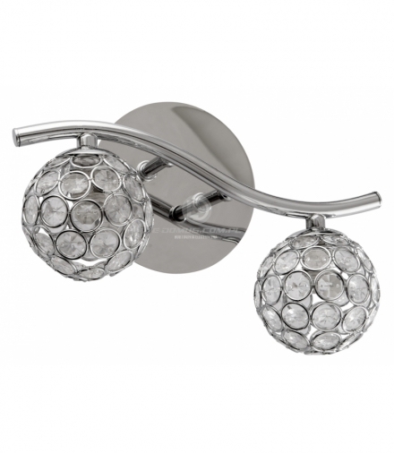 STARLET LAMPA KINKIET 2X40W G9 CHROM/TRANSPARENT Candellux 92-85798