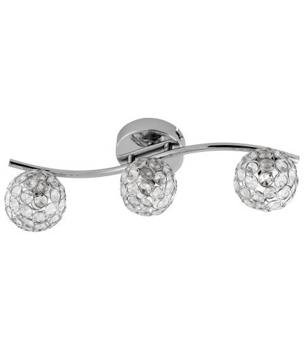 STARLET LAMPA SUFITOWA LISTWA 3X40W G9 CHROM/TRANSPARENT Candellux 93-85934