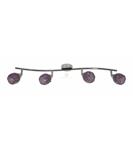 CLEAR LAMPA SUFITOWA LISTWA 4X40W G9 FIOLET Candellux 94-06929