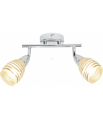 JUBILAT LAMPA SUFITOWA LISTWA 2X10W E14 LED CHROM Candellux 92-55699