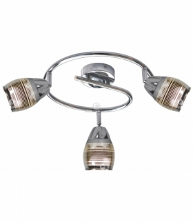 MILTON LAMPA SUFITOWA SPIRALA 3X10W E14 LED CHROM Candellux 93-61300