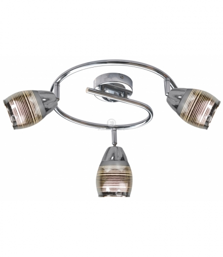 MILTON LAMPA SUFITOWA SPIRALA 3X10W E14 LED CHROM Candellux 93-61300
