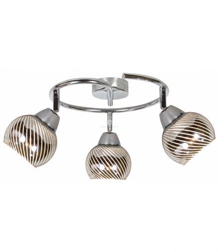 FORT LAMPA SUFITOWA SPIRALA 3X10W E14 LED CHROM Candellux 98-62833