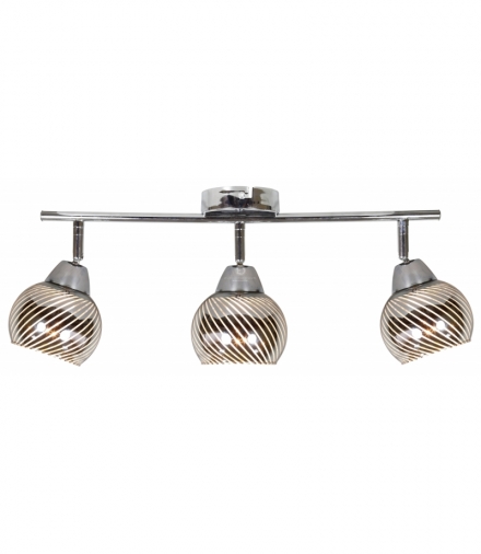 FORT LAMPA SUFITOWA LISTWA 3X10W E14 LED CHROM Candellux 93-62826
