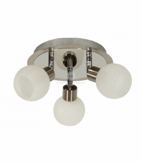ALABASTER LAMPA SUFITOWA PLAFON 3X40W G9 SATYNA+CHROM Candellux 98-07025