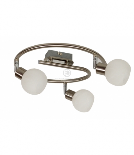 ALABASTER LAMPA SUFITOWA SPIRALA 3X40W G9 SATYNA+CHROM Candellux 98-07032