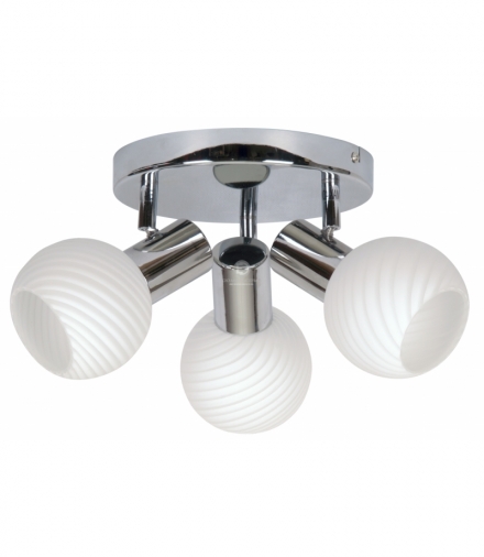 TURNO LAMPA SUFITOWA PLAFON 3X40W E14 CHROM Candellux 98-10940