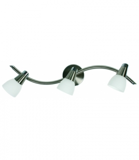 SELIA LAMPA SUFITOWA LISTWA 3X40W G9 NIKIEL MAT/CHROM BIAŁY (BŻ) Candellux 93-69993