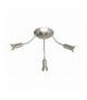 ARC LAMPA SUFITOWA PLAFON 3X40W E14 SATYNA NIKIEL Candellux 98-63311