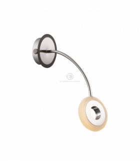 ARM LAMPA KINKIET 1X5W LED CZARNY/CHROM Candellux 21-62628