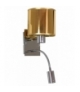 SYLWANA LAMPA KINKIET 1X40W E14 + LED Z WYŁĄCZNIKIEM CHROM / ZŁOTY Candellux 21-29287