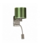 SYLWANA LAMPA KINKIET 1X40W E14 + LED Z WYŁĄCZNIKIEM SATYNA NIKIEL / ZIELONY CIEMNY Candellux 21-29447