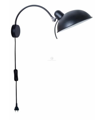 NORA LAMPA KINKIET 1X40W E14 CZARNY Candellux 21-53602